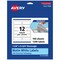 Avery TrueBlock Matte White Paper Labels, 1-1/4" x 3-3/4" Rectangle